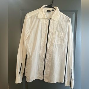 Men’s large zipper down long sleeve